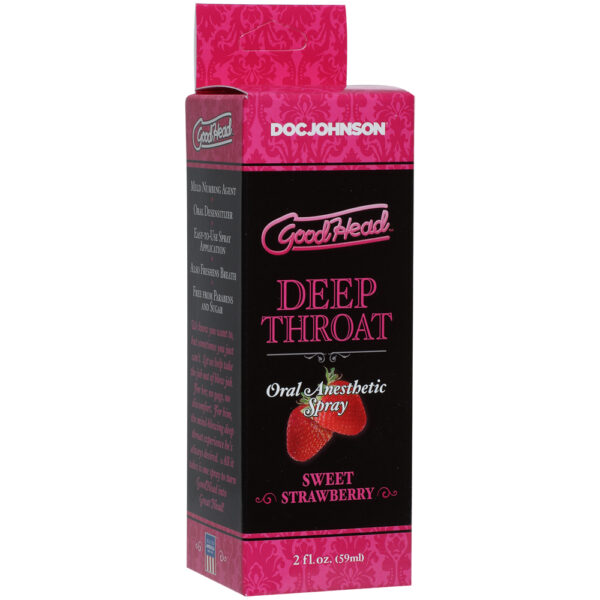 782421008680 Goodhead - Deep Throat Spray - Sweet Strawberry