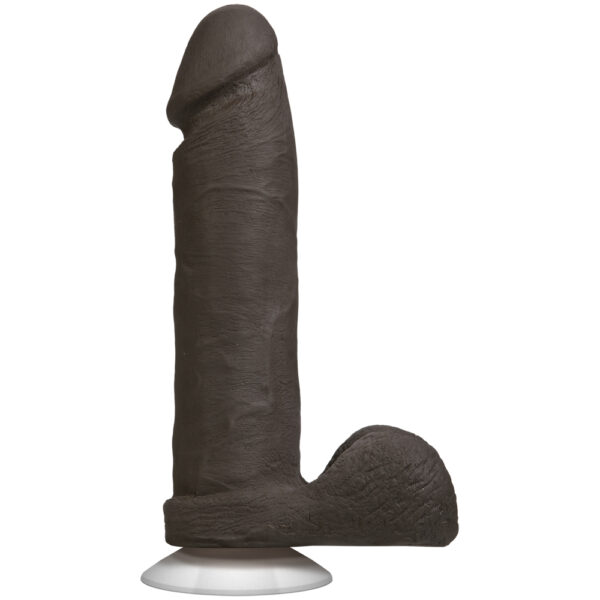 782421014308 2 The Realistic Cock - With Removable Vac-U-Lock Suction Cup - ULTRASKYN - 8" - Chocolate