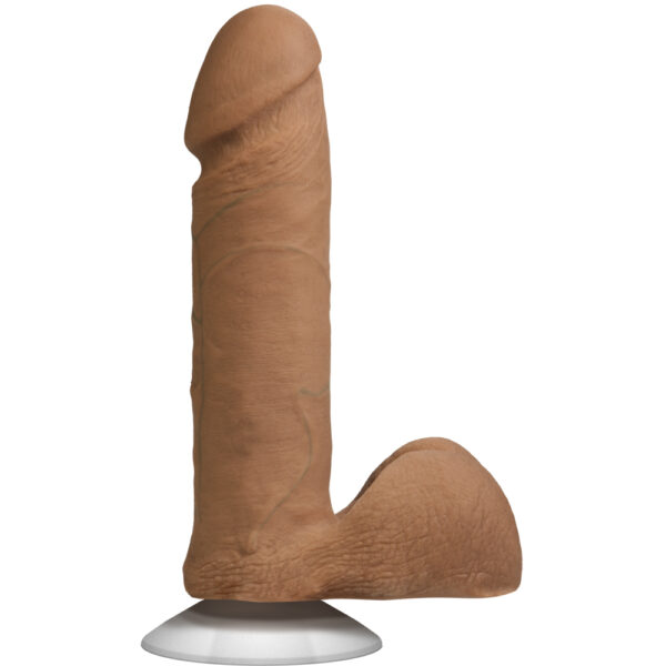 782421014315 2 The Realistic Cock - With Removable Vac-U-Lock Suction Cup - ULTRASKYN - 6" - Caramel