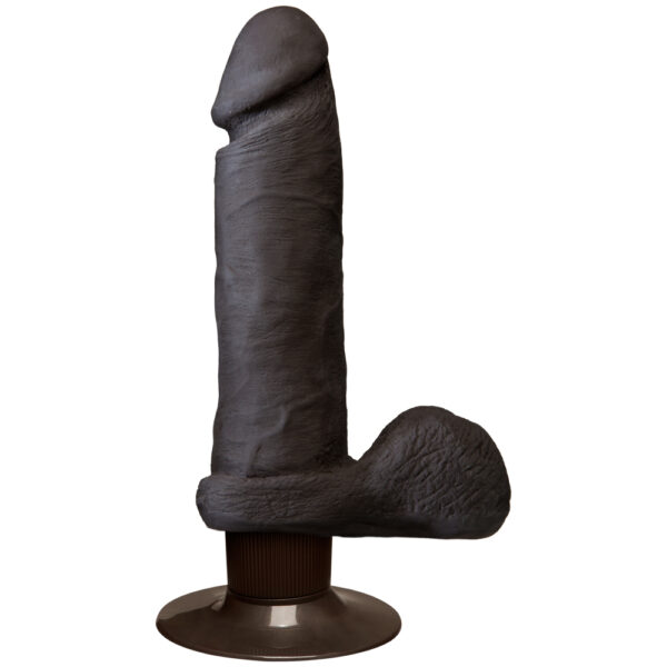 782421014346 2 The Realistic Cock - ULTRASKYN - Vibrating 6" Chocolate