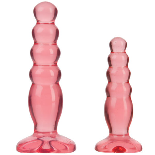 782421016500 2 Crystal Jellies - Anal Delight Trainer Kit Pink