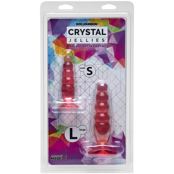 782421016500 Crystal Jellies - Anal Delight Trainer Kit Pink