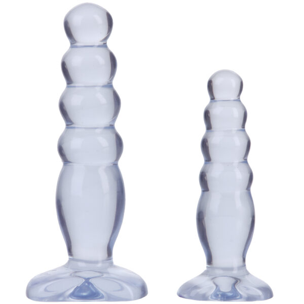 782421016517 2 Crystal Jellies - Anal Delight Trainer Kit Clear