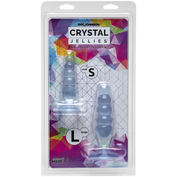 782421016517 Crystal Jellies - Anal Delight Trainer Kit Clear