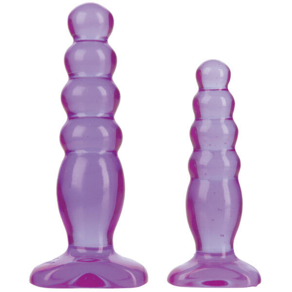 782421016524 2 Crystal Jellies Anal Delight Trainer Kit Purple