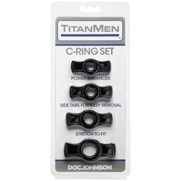 782421016951 Titanmen - Cock Ring Set Black