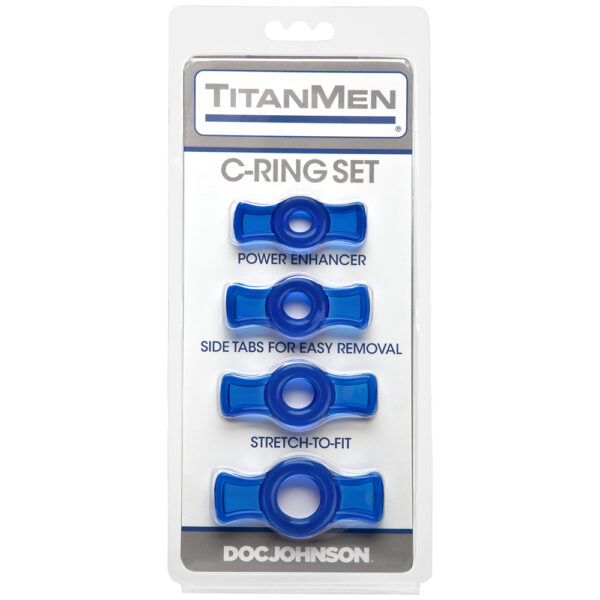 782421016968 Titanmen - Cock Ring Set Blue