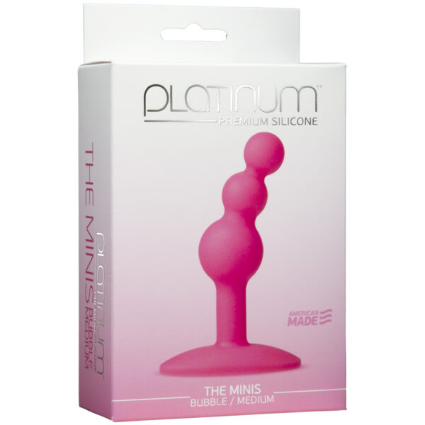 782421021030 Platinum Premium Silicone - The Minis - Bubble - Medium Pink