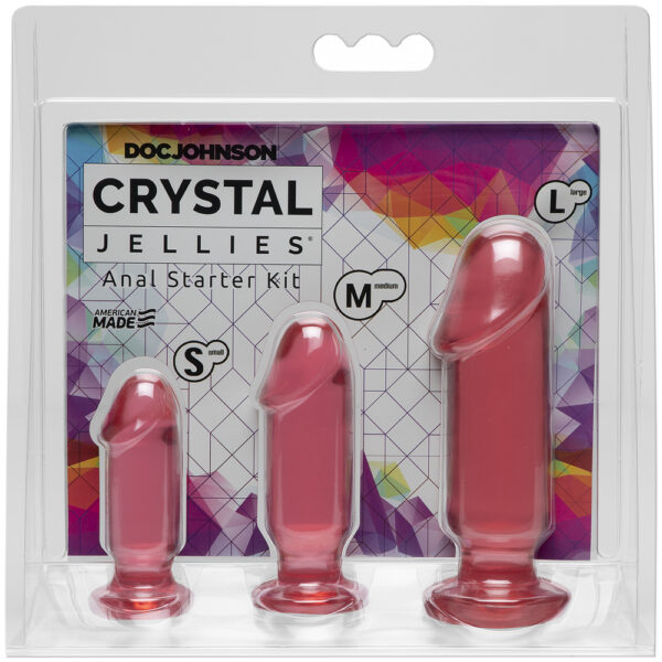 782421022426 Crystal Jellies – Anal Starter Kit Pink