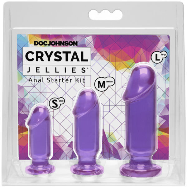 782421022440 Crystal Jellies Anal Starter Kit Purple