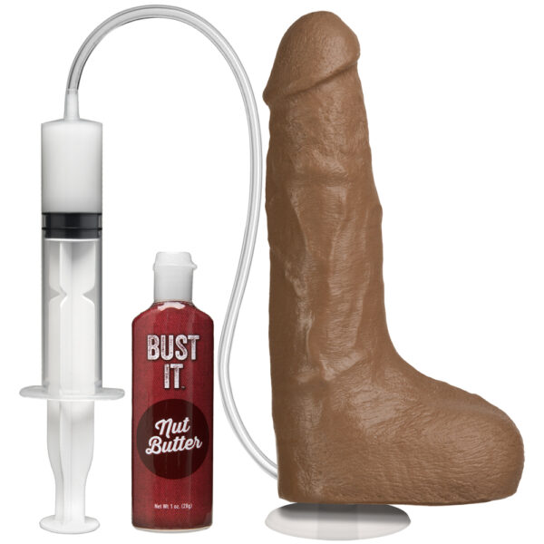 782421024307 2 Bust It - Squirting Realistic Cock - With Removable Vac-U-Lock Suction Cup - Caramel