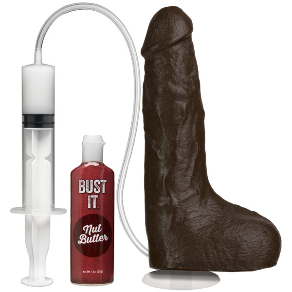 782421024314 2 Bust It - Squirting Realistic Cock - With Removable Vac-U-Lock Suction Cup - Chocolate