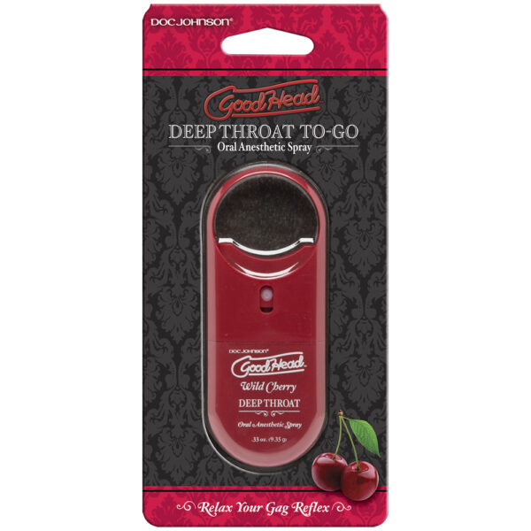 782421026646 Goodhead Deep Throat Spray To-Go – Wild Cherry - .33 oz.