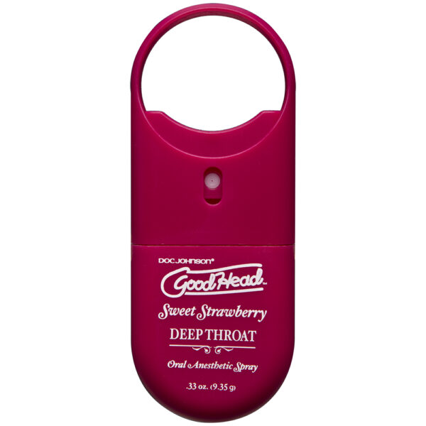 782421026653 2 Goodhead Deep Throat Spray To-Go – Sweet Strawberry - .33 oz.