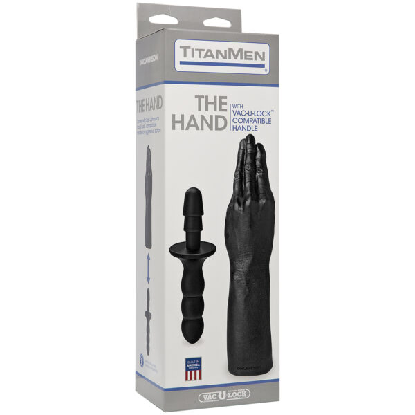 782421031695 Titanmen The Hand With Vac-U-Lock Compatible Handle Black