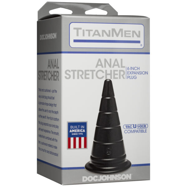 782421054809 Titanmen Anal Stretcher 6" Expansion Plug Black