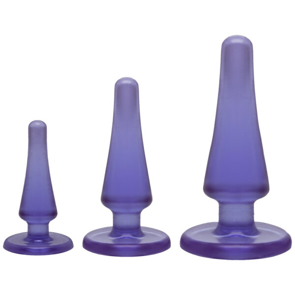 782421054915 2 Crystal Jellies Anal Initiation Kit Purple