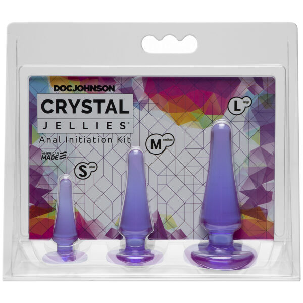 782421054915 Crystal Jellies Anal Initiation Kit Purple