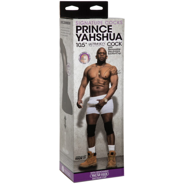 782421057442 Signature Cocks Prince Yahshua Ultraskyn 10.5" Cock With Removable Vac-U-Lock Suction Cup Chocolate