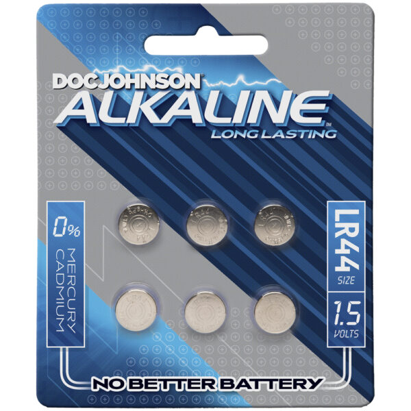 782421057930 Doc Johnson Alkaline Batteries 6 Lr44 Blue/Silver