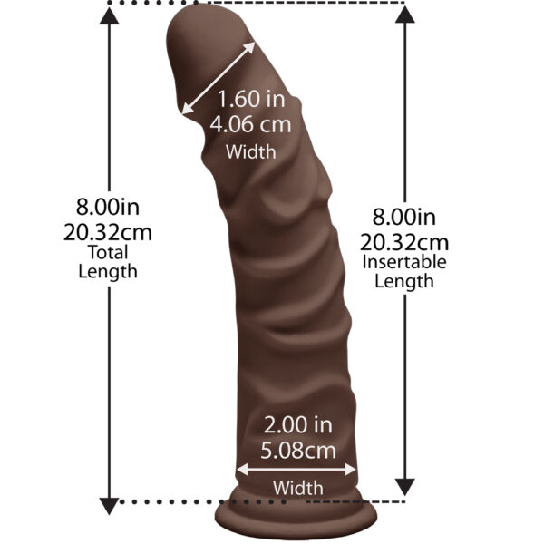 782421058739 3 The D Ragin' D 8" Ultraskyn Chocolate