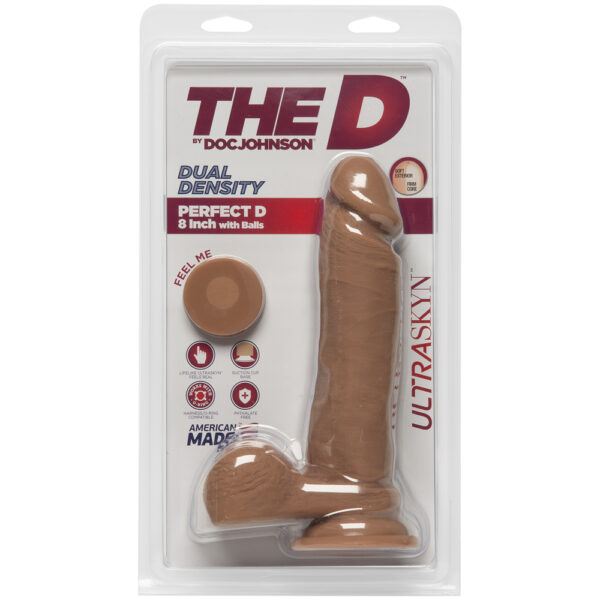 782421058937 The D - Perfect D With Balls 8" Caramel