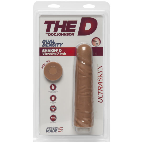 782421059033 The D Shakin' D Vibrating 7" ULTRASKYN Caramel