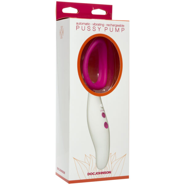 782421065119 Automatic Automatic Vibrating Rechargeable Pussy Pump Pink/White