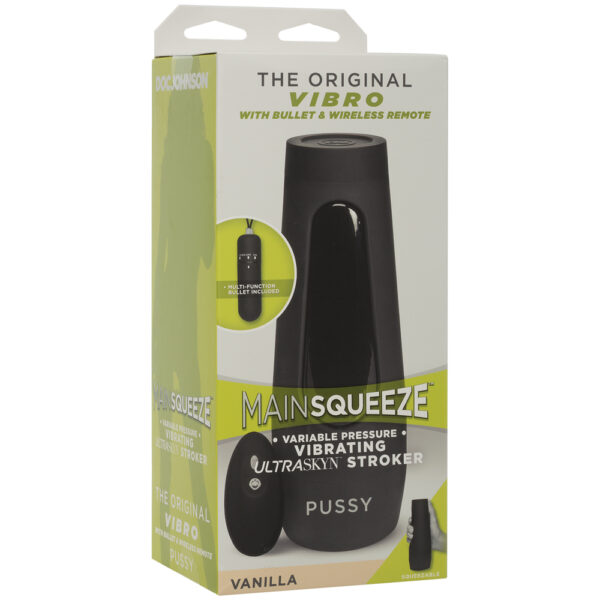 782421067205 Main Squeeze The Original Vibro ULTRASKYN Stroker Pussy Vanilla