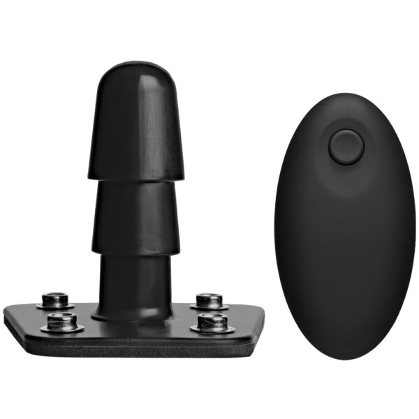 782421069056 2 Vac-U-Lock Vibrating Plug With Wireless Remote Black