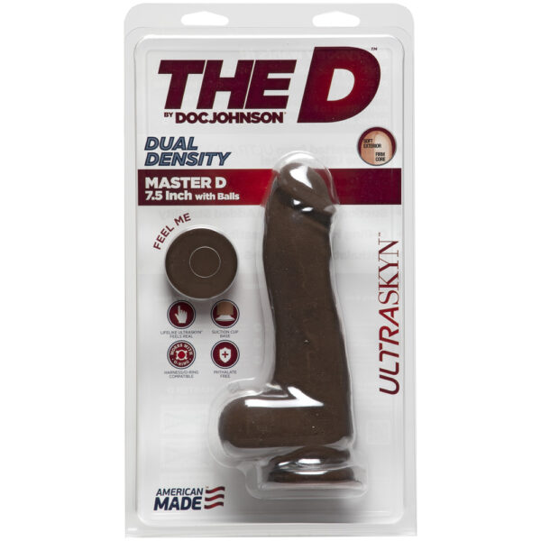 782421069582 The D Master D 7.5" With Balls Ultraskyn Chocolate