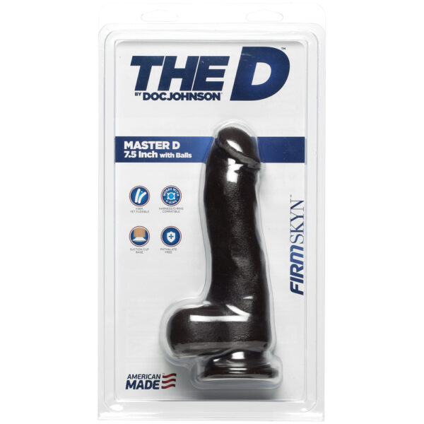 782421069865 The D Master D 7.5" With Balls Firmskyn Chocolate