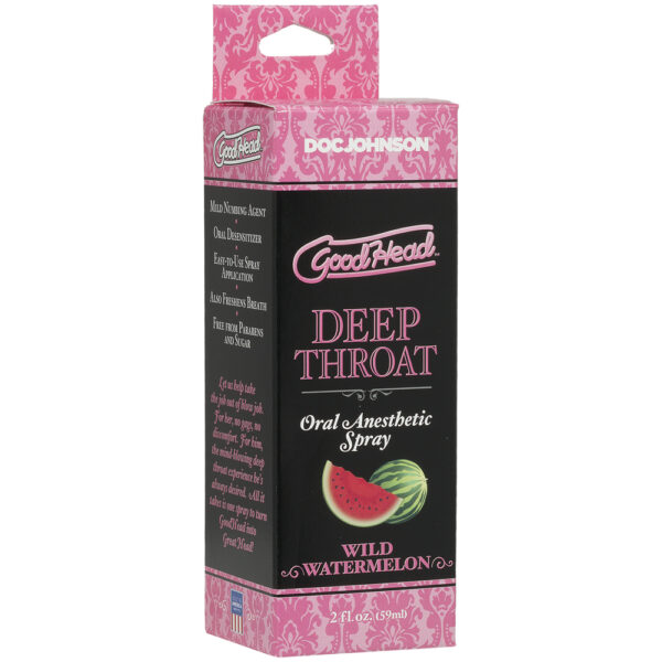 782421070007 Goodhead Deep Throat Spray Wild Watermelon 2 oz.