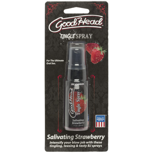 782421070045 Goodhead Tingle Spray Salivating Strawberry 1 oz.