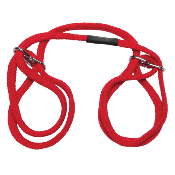 782421072698 2 Japanese Style Bondage 100% Cotton Wrist Or Ankle Cuffs Red