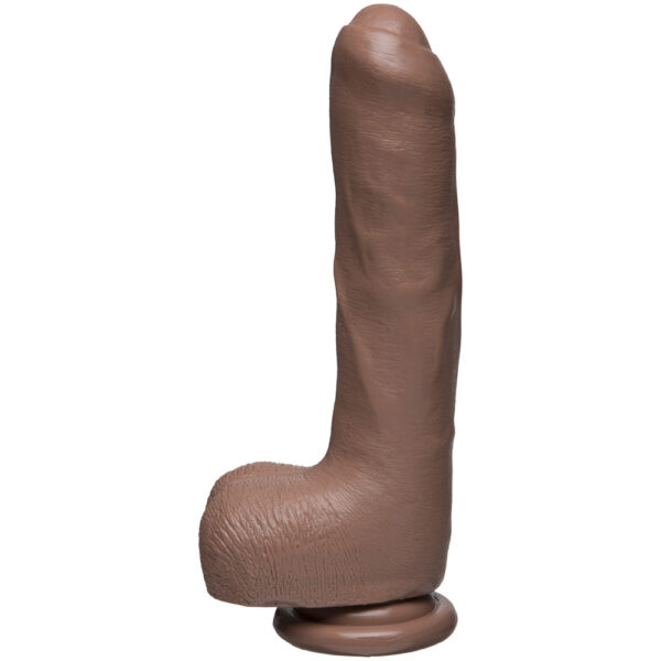 782421072773 2 The D - Uncut D 9" With Balls Firmskyn Caramel