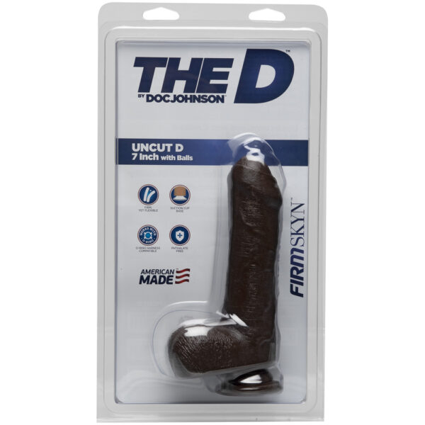 782421072810 The D - Uncut D 7" With Balls Firmskyn Chocolate