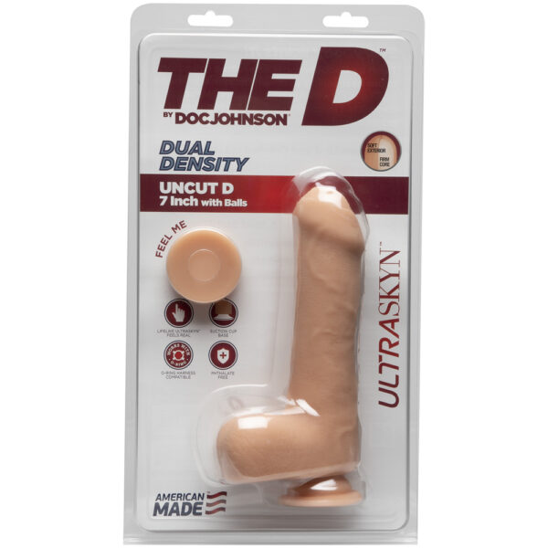 782421072858 The D - Uncut D 7" With Balls Ultraskyn Vanilla