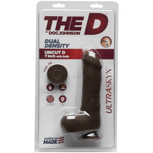 782421072872 The D - Uncut D 7" With Balls Ultraskyn Chocolate