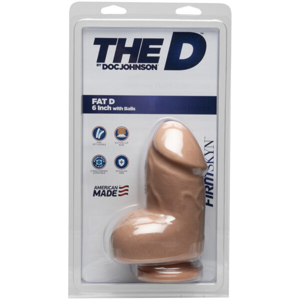 782421073015 The D - Fat D 6" With Balls Firmskyn Vanilla