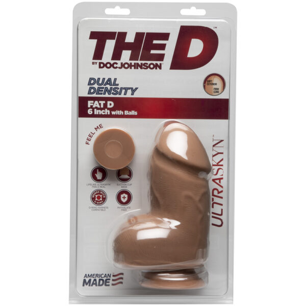 782421073084 The D - Fat D 6" With Balls Ultraskyn Caramel