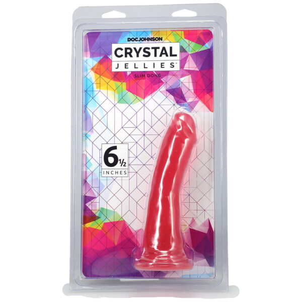 782421073145 Crystal Jellies Slim Dong 6.5" Pink