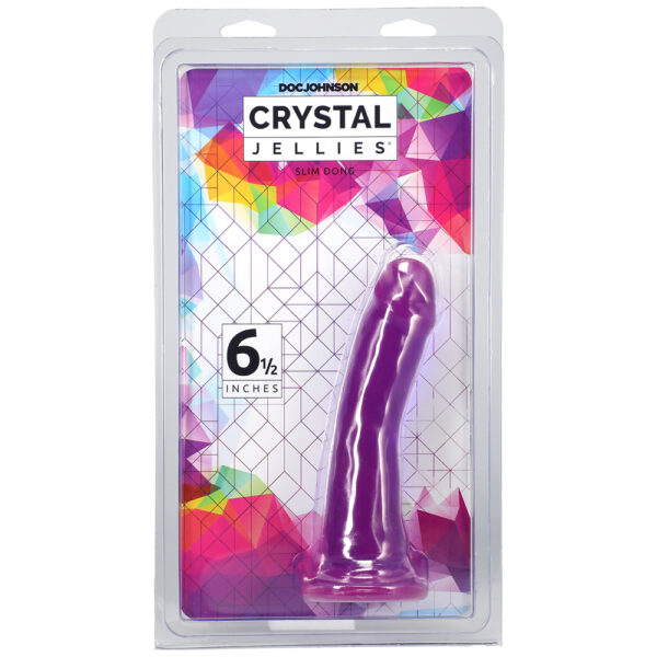 782421073169 Crystal Jellies Slim Dong 6.5" Purple