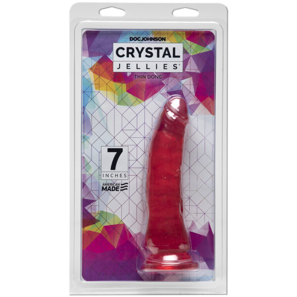 782421073176 Crystal Jellies Thin Dong 7" Pink