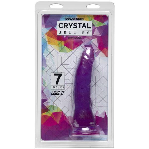 782421073190 Crystal Jellies Thin Dong 7" Purple