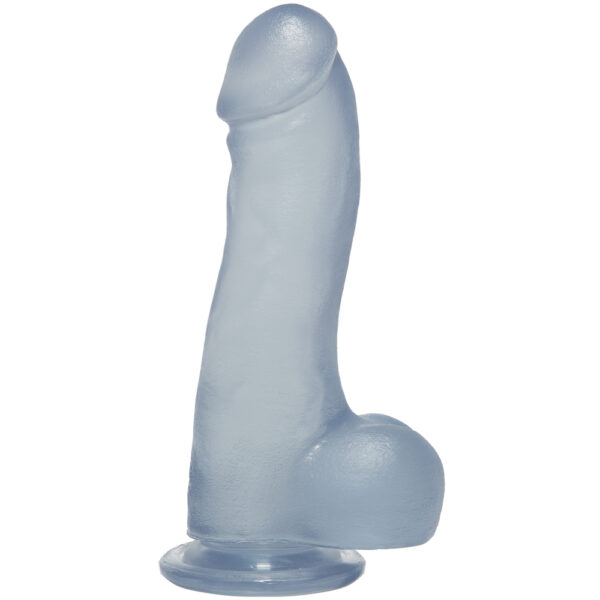 782421073336 2 Crystal Jellies Master Cock With Balls 7.5" Clear