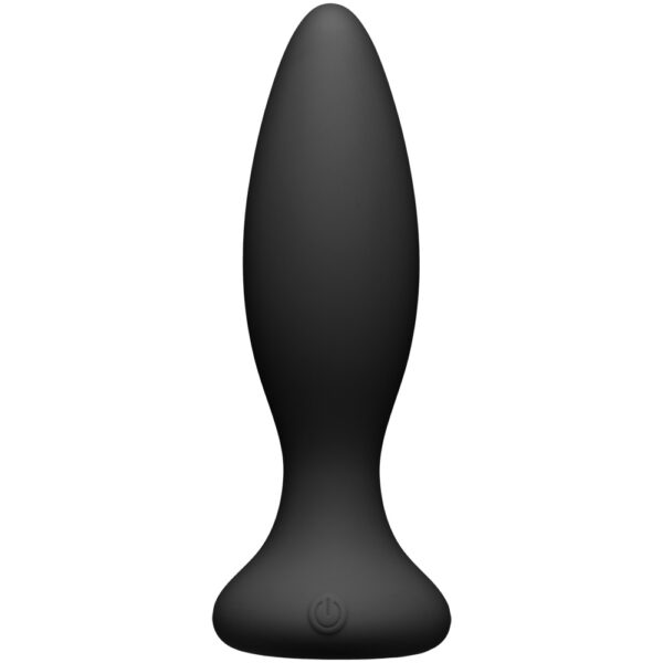 782421075590 2 A-Play Vibe Beginner Rechargeable Silicone Anal Plug With Remote Black
