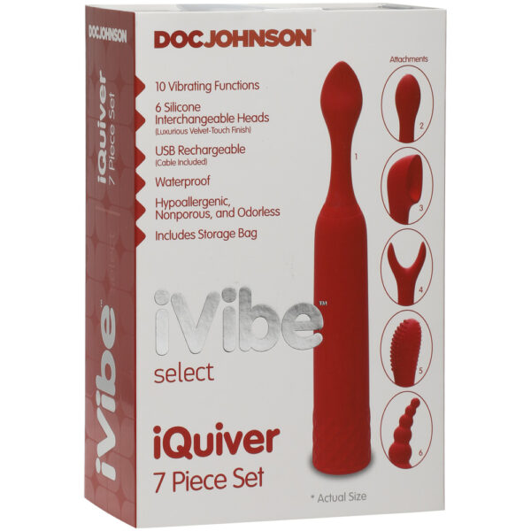 782421077822 Ivibe Select Iquiver 7 Piece Set Red Velvet