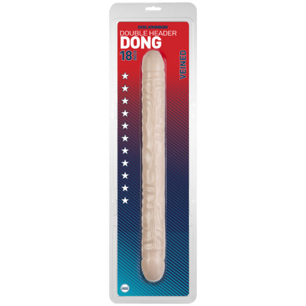782421103309 Double Header Dong - 18" - Veined White