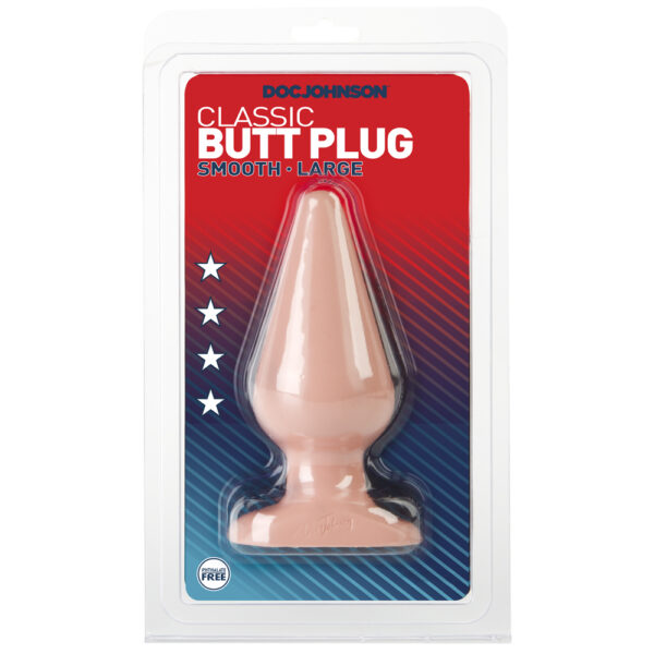 782421110208 Classic Butt Plug - Smooth - Large White